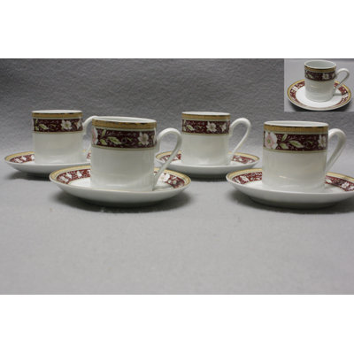 Porcelain Espresso Cup and Saucer