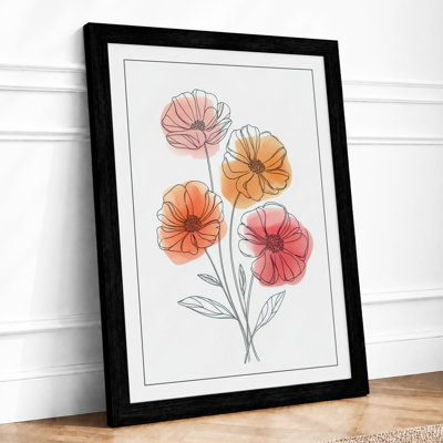 Delicate Flower Study Botanical - Framed Print