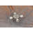36"W Metro Fusion Cobblestone Glass Inverted Pendant
