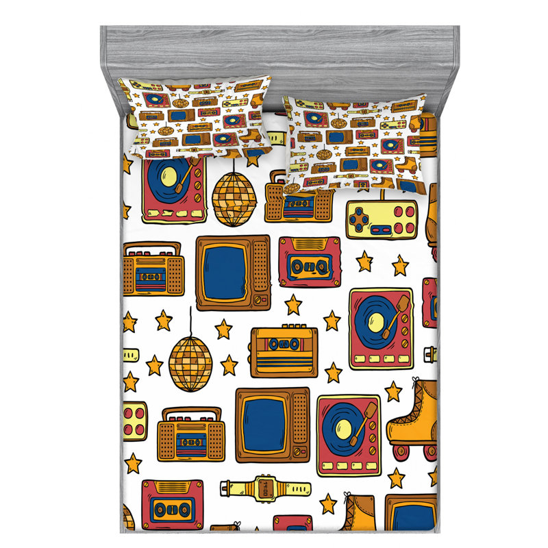 Microfiber Sheet Set, Full Sheet Set with Fitted Sheet