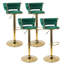 Swivel Upholstered Adjustable Height Bar Stool-393907101-428650039