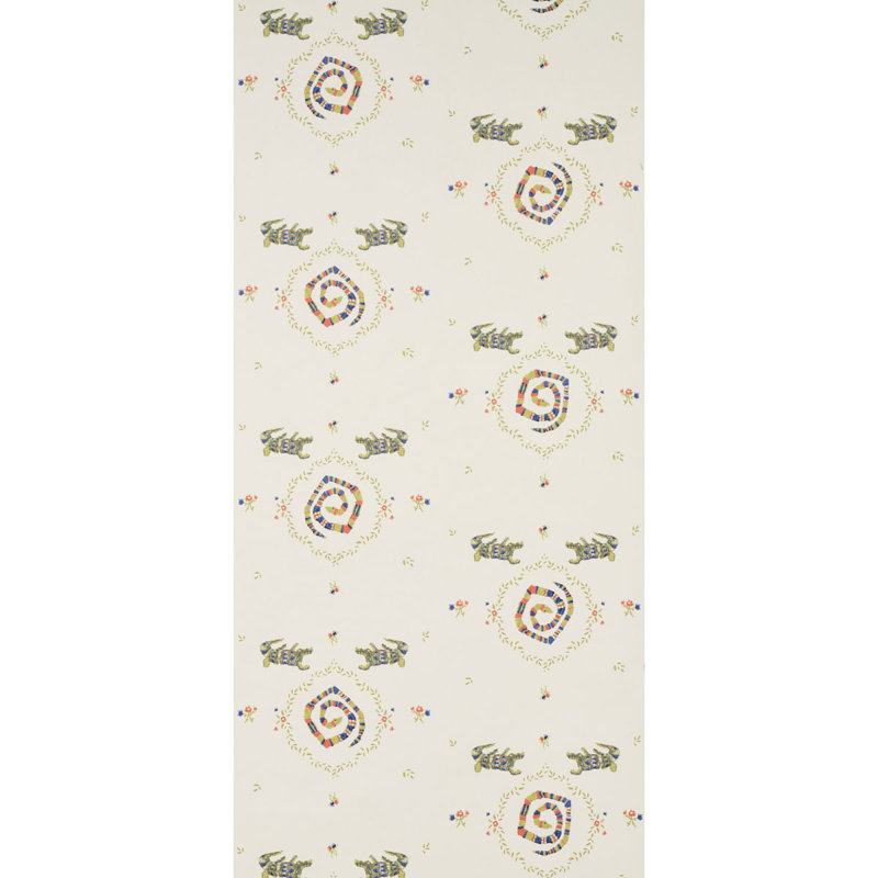 Schumacher x Backdrop Reptilia Wallpaper, Bright Multi
