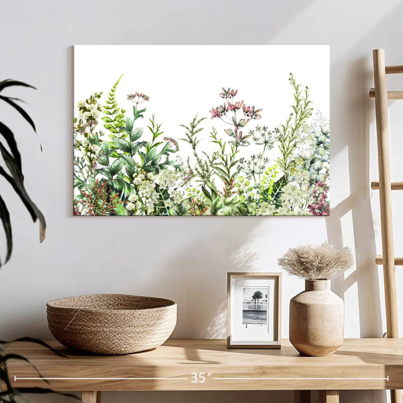 Harnek herbes et fleurs sauvages, H 16 po x l 24 po