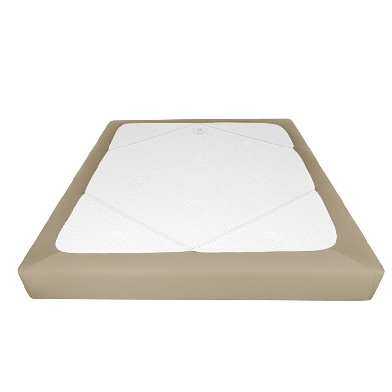 Housse de sommier extensible en tricot jersey extensible, Simple, Taupe