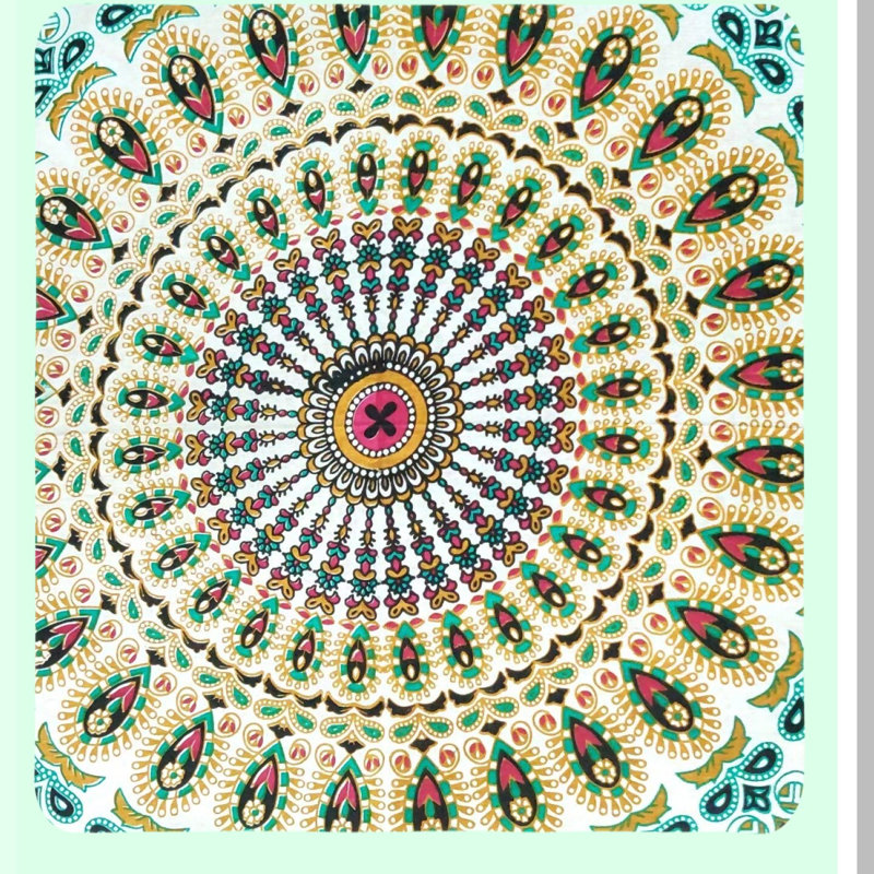 Boho Chic Floor Pillow Cushion Cover - Large Seating Throw Case for Meditation - Decorative Hippie Ottoman Pouf - Zipped Mustard Square