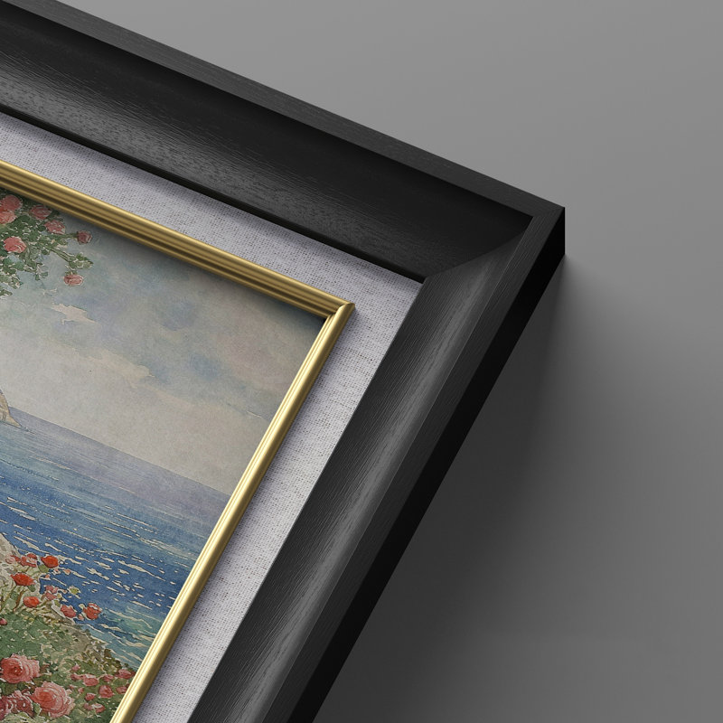 Ensemble de 2 œuvres d'art encadrées de qualité supérieure sur toile de qualité supérieure avec cadre de 26 po x 36 po