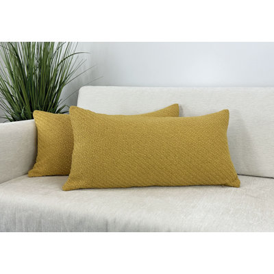 Housse de coussin en polyester texturé