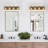 31.5 W 4-Light Farmhouse Faux Wood Grain Vanity Light with Seeded Glass for Bathroom & Mirror-887759153-875365685