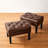 Faux Leather Ottoman-94480726