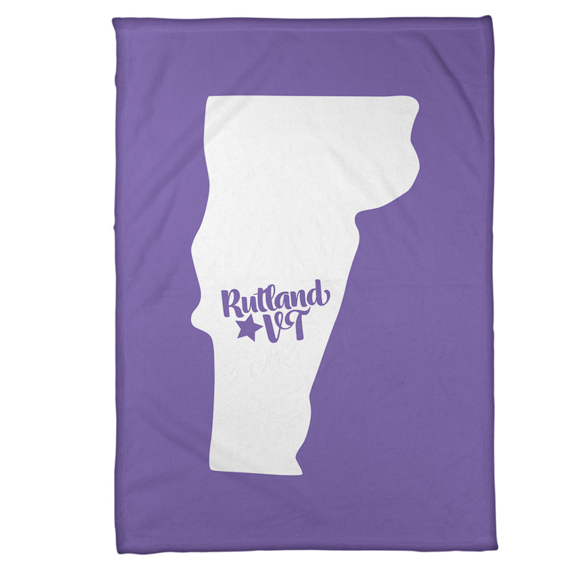 Jeté rutland vermont polaire, l 62,5 po x L 82,5 po, Mauve