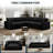 Ovaish 95.4'' Upholstered Sofa, Cloud Sofa, L Shaped Sectional Sofa Couch Modular Sofa for Living Room Office Apartment-534886793-512207445