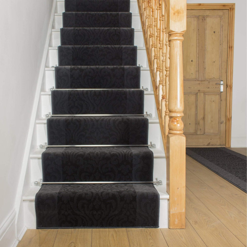 Cayden Damask Area Rug, Runner 70 x 870cm