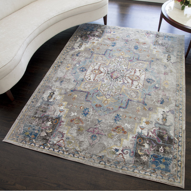 Tapis gris Graston, Rectangle 9 pi x 12 pi