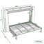 Lit escamotable double avec canapé, quatre tablettes de rangement et station de charge-1238822797
