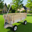 Transport extérieur, tous les terrains, rampes en bois, pneus solides, transport de jardin