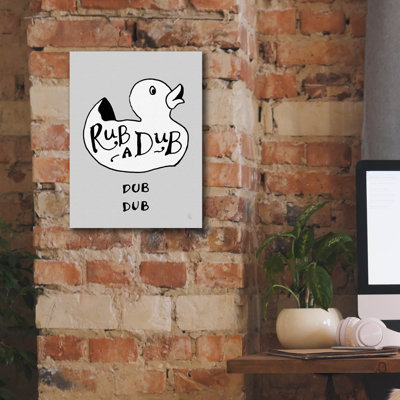 'Rubadub' by Sue Schlabach Canvas Wall Art