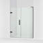 Composed 58-In58-3/4-In W X 71-1/2-In H Frameless Pivot Shower Door With 3/8-In Crystal Clear Glass And Back-To-Back Vertical Door Pulls-670311025