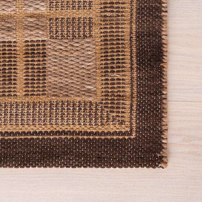 Tapis intérieur / extérieur beige Chilmark, Rectangle 60 po x 36 po