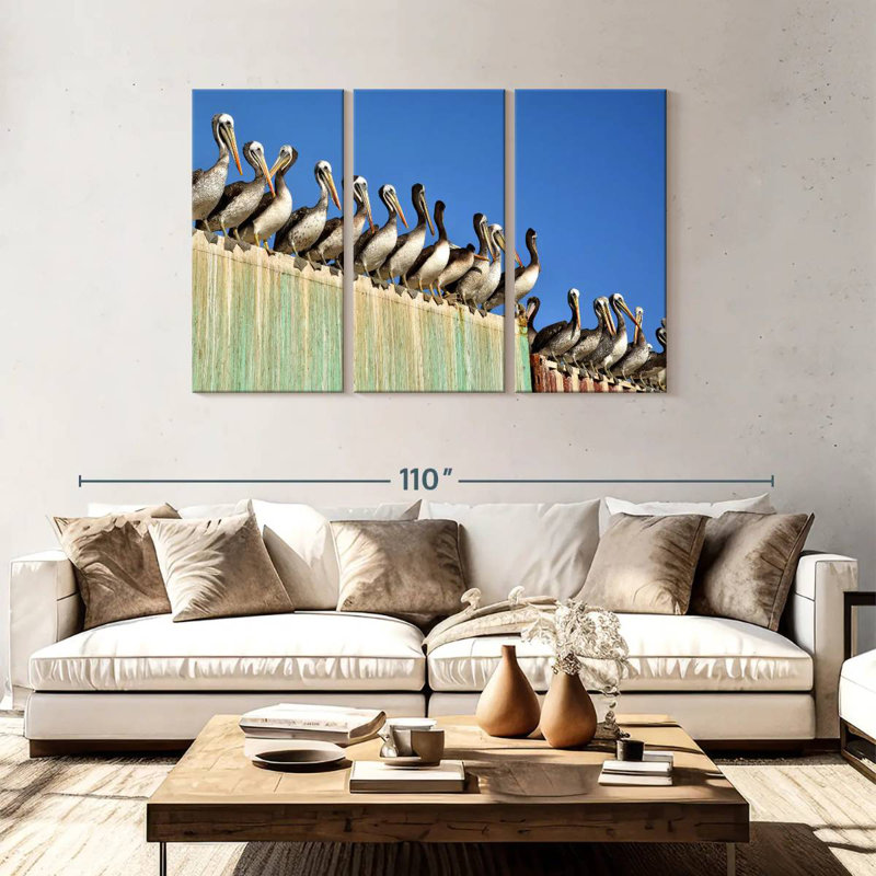 Brampt Pelican Party, 48" H x 74" W