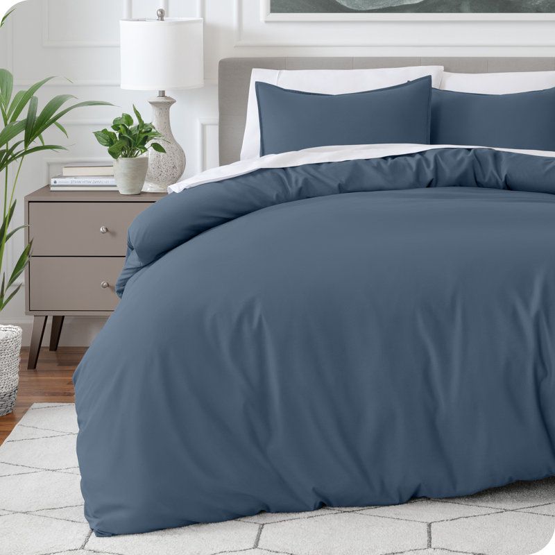 Ensemble de housse de couette en microfibre moderne et contemporain, Vieux rose