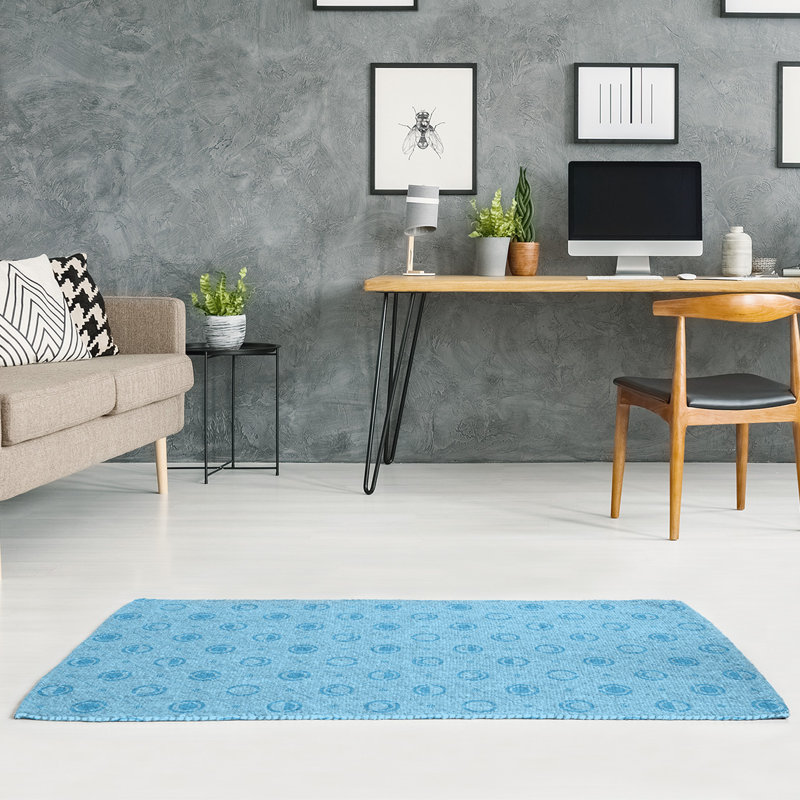 Chenille Geometric Indoor Rug, Rectangle 4' x 6'