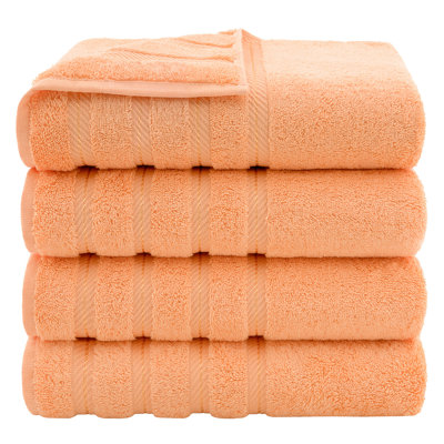 Edison Collection 100% Cotton 4 Piece Luxury Turkish Bath Towel Set