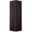 Porte pliante préfinie en bois manufacturé et en métal lambrissé-85363176-85363179