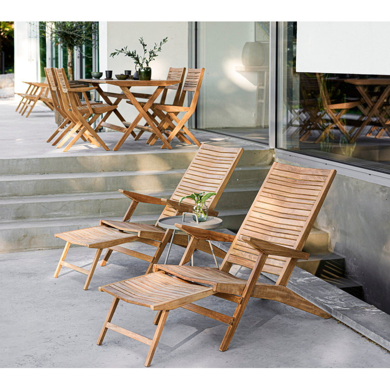Teak Flip Deck Chair