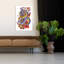 «Vibrant Floral Dragon», art animalier contemporain et coloré-129090177