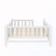 Wooden Twin Size Bed With Guardrail-1970593085