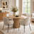 Modern Upholstered Dining Chairs With Curved Back & Black Metal Legs-1889442021