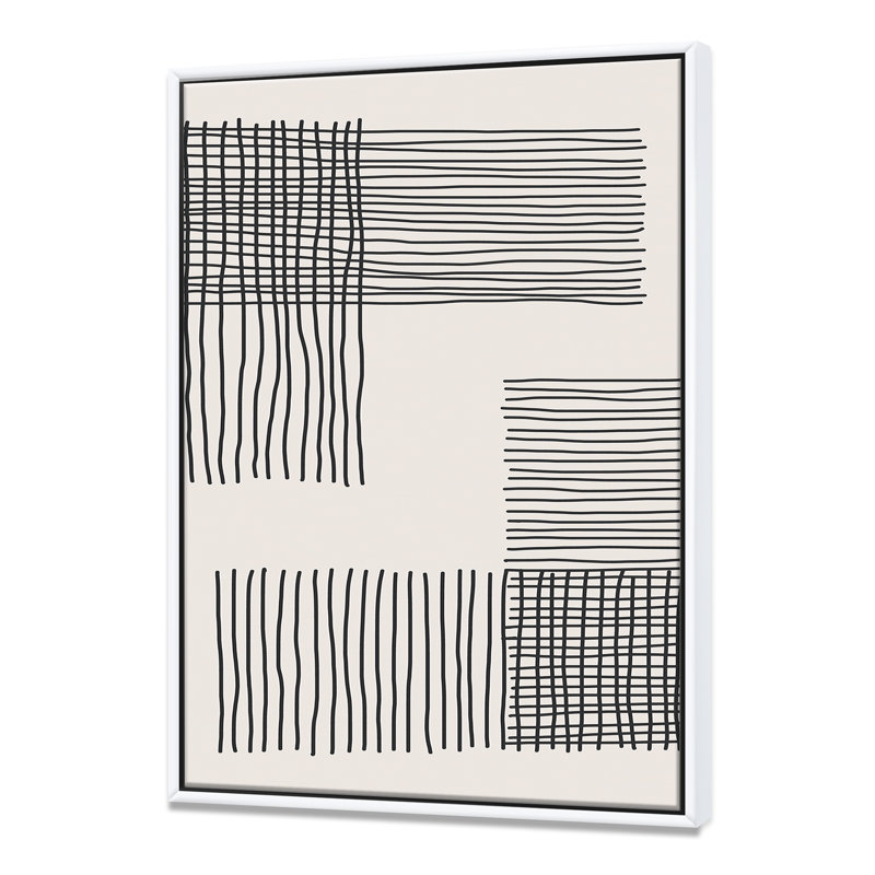 «Minimal Geometric Compostions of Elementary Forms XXI», reproduction sur toile, H 20 po x l 12 po x p 1 po