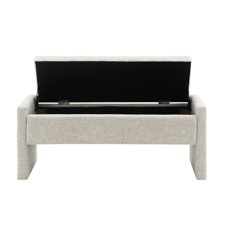 Banc de commode Modern Living, Gris clair