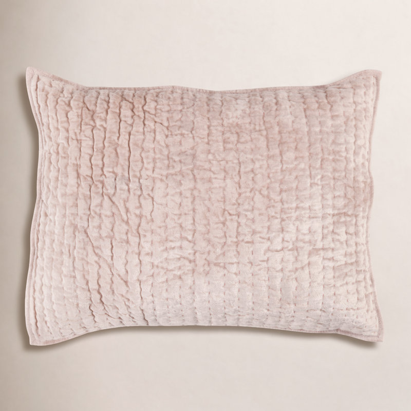 Lucio Polyester Sham, Standard, Bliss Pink