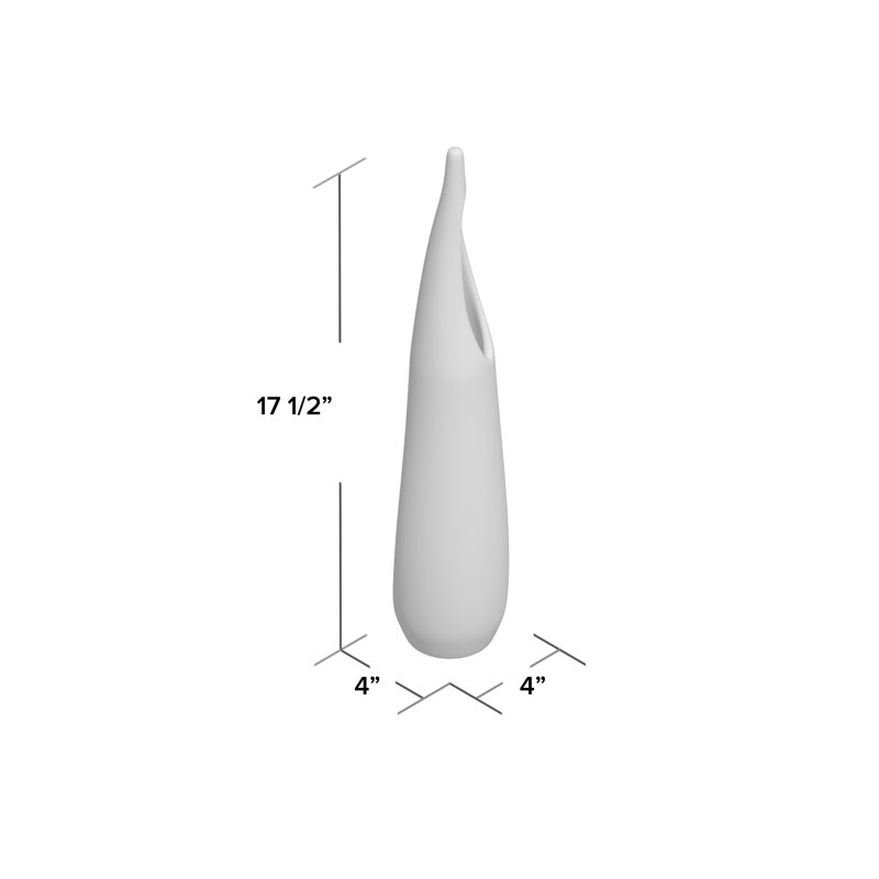 Stalagmite Vase, 17.5" H x 4" W x 4" D, Red