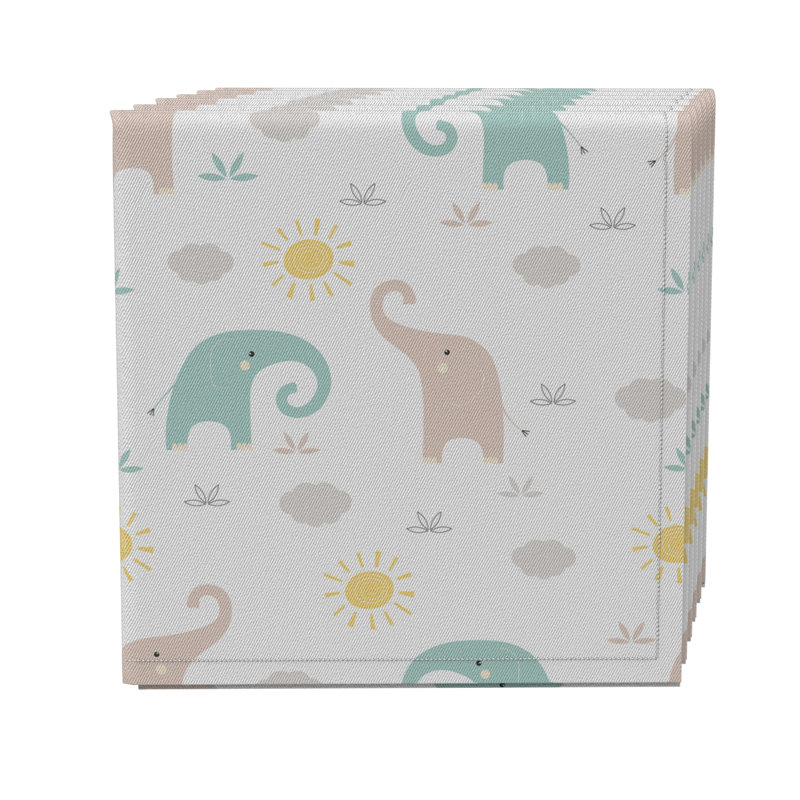 Cotton Twill Animals/Nature Square Napkin
