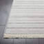 Tapis rayé tissé à la machine en gris clair-285733119