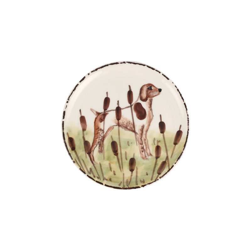Wildlife Handmade Terra Bianca Appetizer Plate