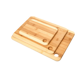 1/2 Thick Amber Bamboo Custom Cutting Board - Natural Edge Grain