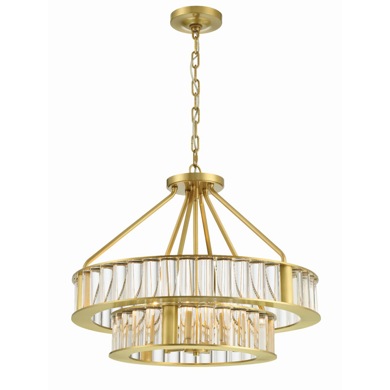 Cleburn 6 - Light Dimmable Tiered Chandelier