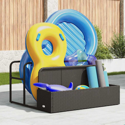 Poolside Float Storage 110X100x57 Cm Poly Rattan