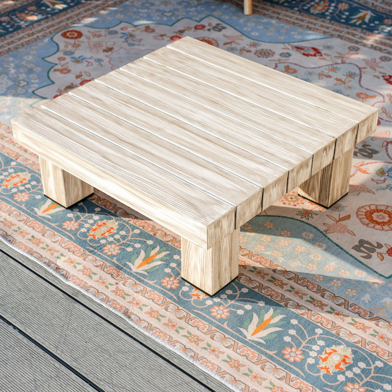 Shenia Outdoor Patio Rectangular Coffee Table