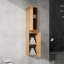 Meuble-lavabo mural 42 po avec lavabo et armoire latérale, portes à fermeture douce 42 po