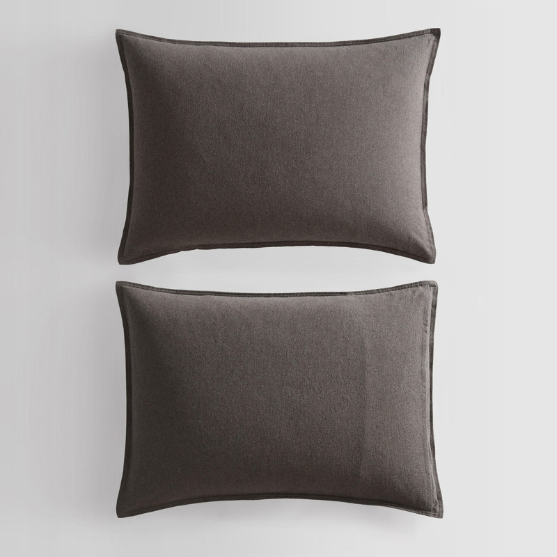 Melange 100% Cotton Standard Duvet Cover Set, King Duvet Cover + 2 King Pillowcases, Natural