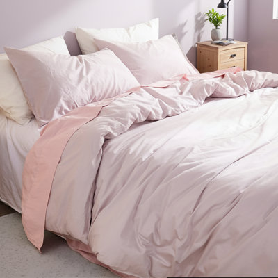 100% Washed Cotton Duvet Cover King Size – Beige Grey, Linen-Like Texture, Super Soft & Breathable Bedding Set, 3-Piece Durable Percale Comforter Cover