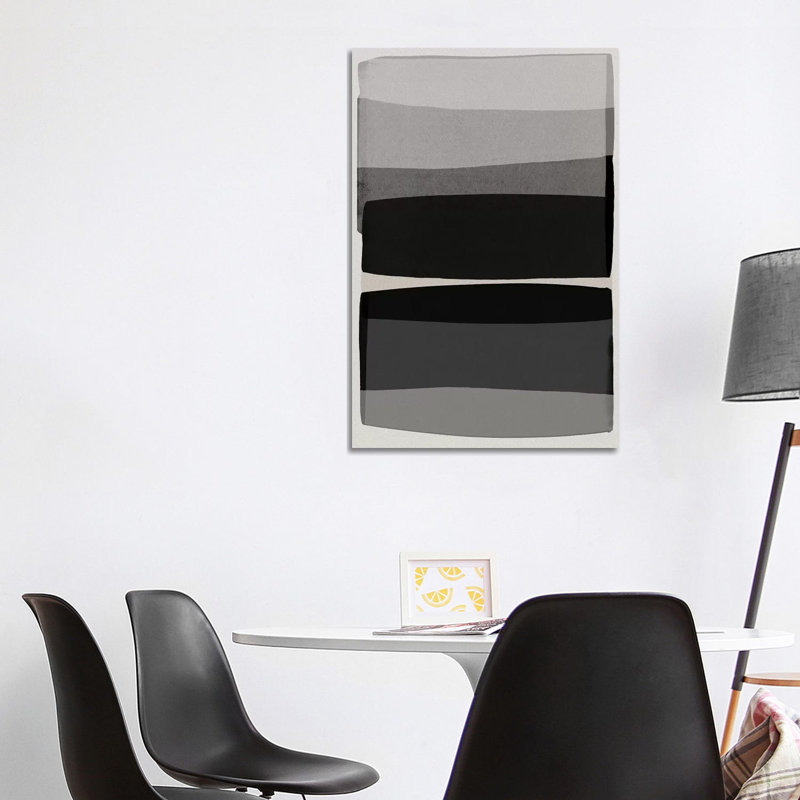 Giclée moderne en noir et blanc par Orara Studio - Toile tendue avec châssis, H 40 po x l 26 po x P 1,5 po