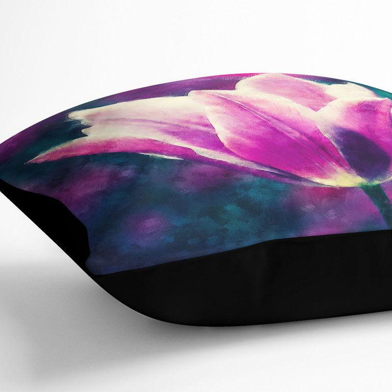 Square Throw Cushion, Black, 40cm H x 40cm W x 15cm D