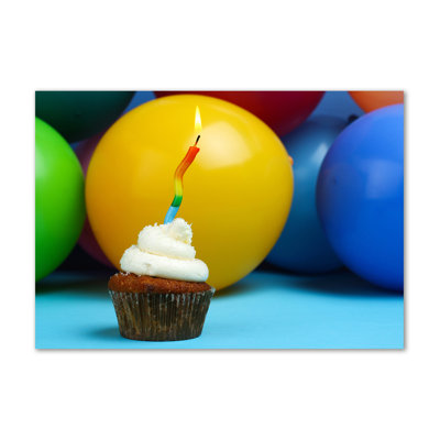 Birthday Cupcake - Wrapped Canvas Print