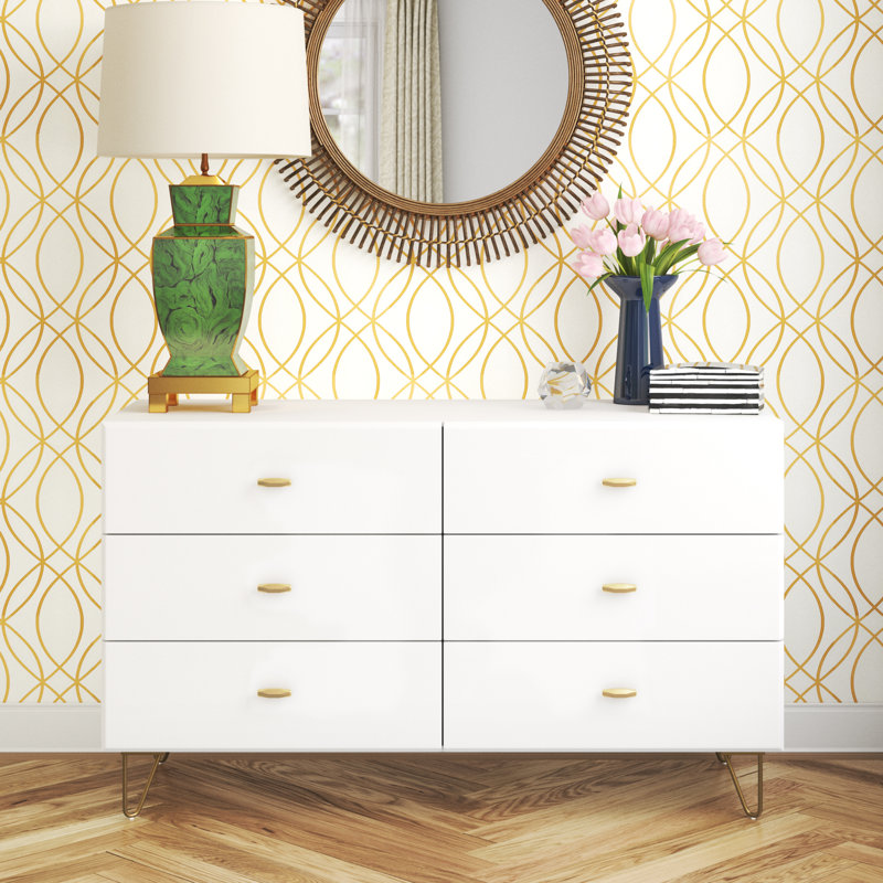 Schock 51'' W 6 - Drawer Dresser, White