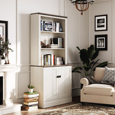 72 In Tall Bookshelf 5 Tier Bookcase With Adjustable Shelves